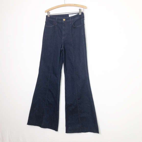 Rag & Bone wide leg, dark wash jeans - Picture 7 of 12